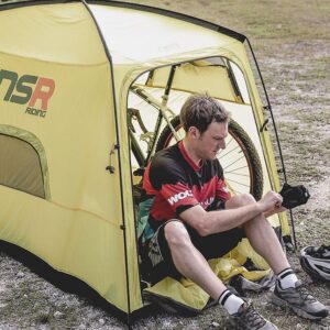 Bike camping tents and gear